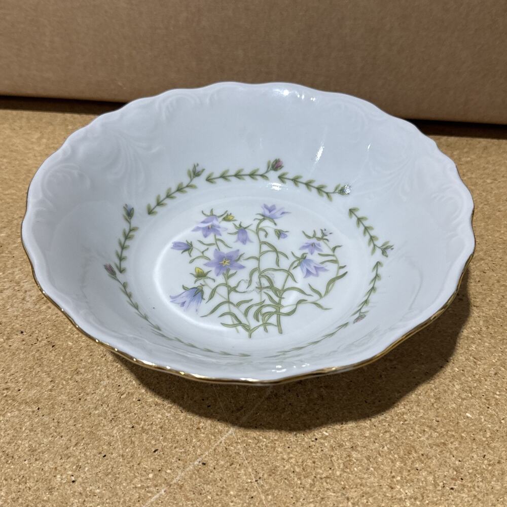 VTG Tienshan Floriade 9” Serving Bowl Fine China Gold Trim ~ Replacement